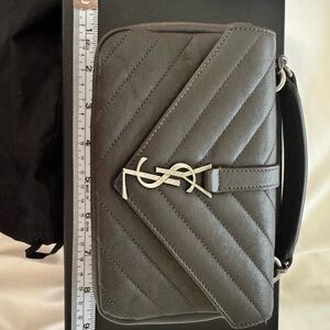 Yves Saint Laurent Quilted Gray Mini Bag